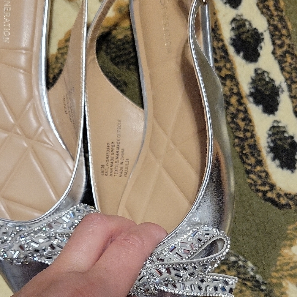 Bcbgeneration Silver Embellished Heels - image 2